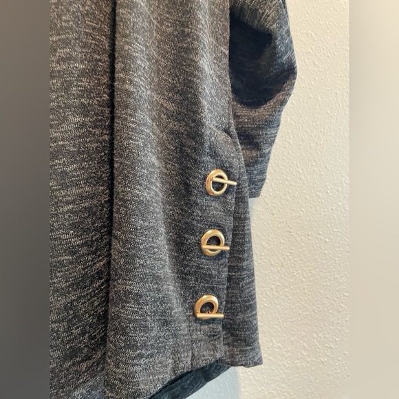 2X NY Collection Women’s Gray Long Sleeve Blouse New With Tags - Picture 6 of 12